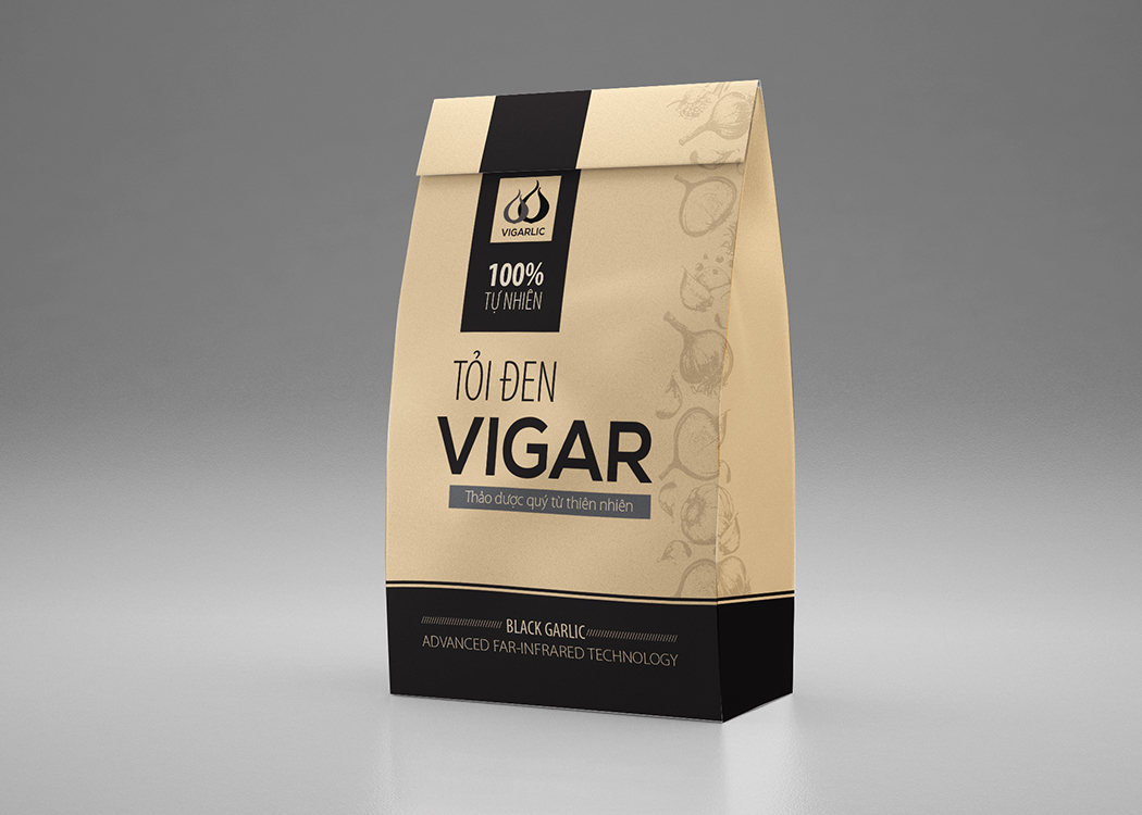 VIGARLIC - Sáng tạo mẫu thiết kế bao bì và nhận diện thương hiệu tỏi đen VIGARLIC